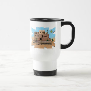 Taza De Viaje Casa de arcilla
