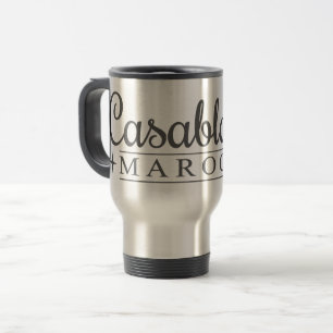 Taza De Viaje Casablanca nombre personalizado mugs