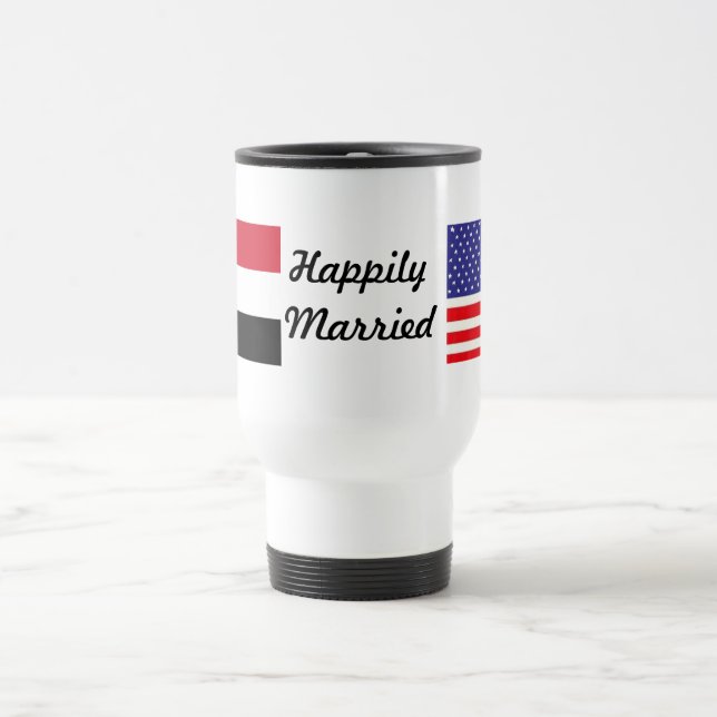 Taza De Viaje Casado feliz (Centro)