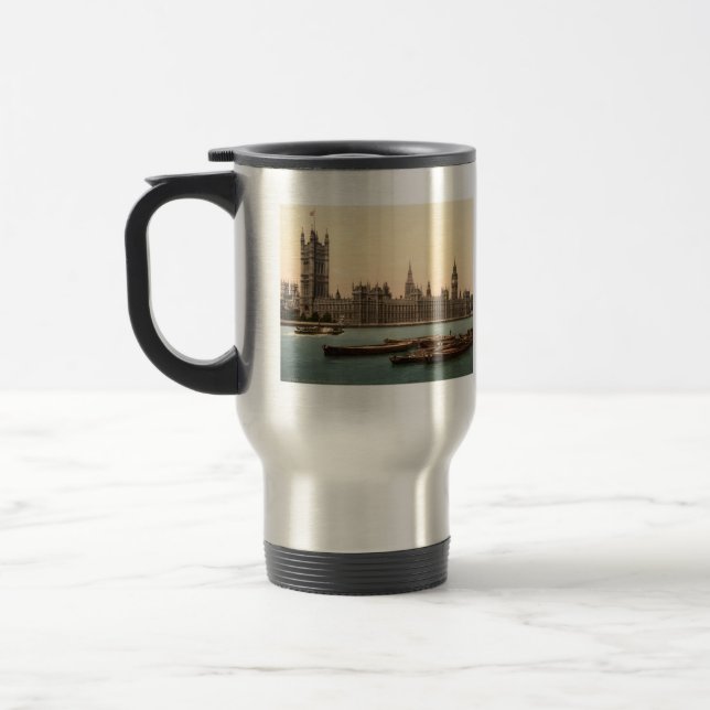 Taza De Viaje Casas del parlamento, Londres, Inglaterra (Izquierda)