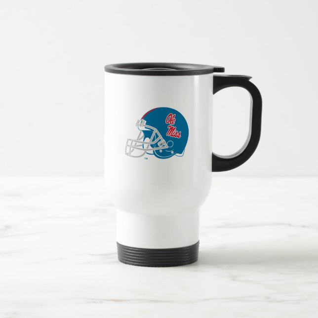 Taza De Viaje Casco de fútbol Ole Miss | Azul claro (Derecha)