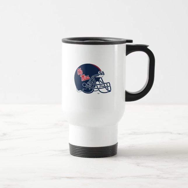 Taza De Viaje Casco de fútbol Ole Miss | Azul oscuro (Derecha)