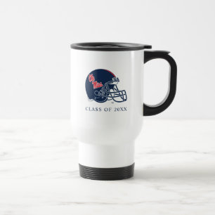 Taza De Viaje Casco de fútbol Ole Miss   Azul oscuro