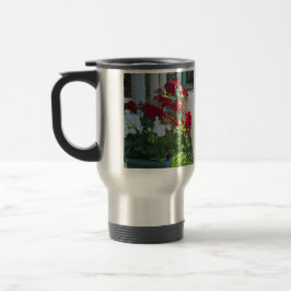 Taza De Viaje Casilla de flores Geraniums - Viñedo de Martha