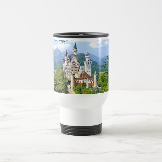 TAZA DE VIAJE CASTILLO DE NEUSCHWANSTEIN, ALEMANIA (Centro)