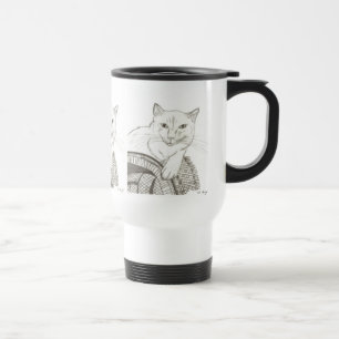 Taza De Viaje Cat Ragdoll retrato Travel Mug