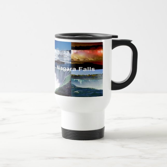 Taza De Viaje Cataratas del Niágara Vistas Fotográficas de Nueva (Derecha)
