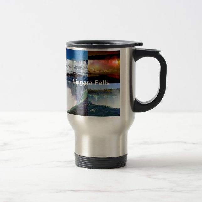 Taza De Viaje Cataratas del Niágara Vistas Fotográficas de Nueva (Derecha)