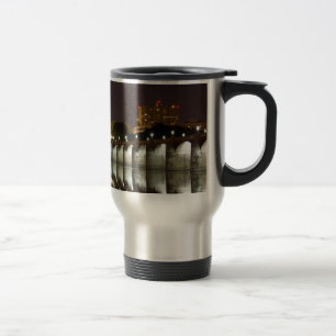 Taza De Viaje Cataratas nocturnas en el puente Market Street