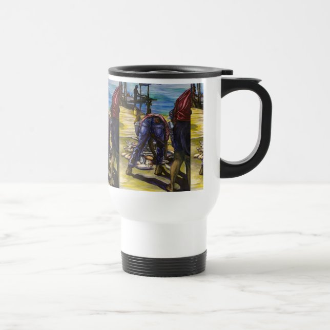 Taza De Viaje Catch de la mañana, isla del puerto (Derecha)