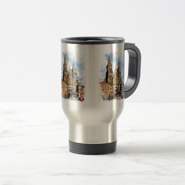 Taza De Viaje Catedral de Santiago de Compostela (Anverso derecho)