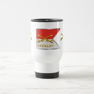 Taza De Viaje Cavalry Crossed Sabers Guidon