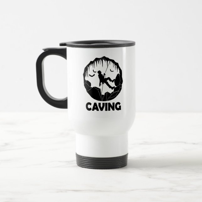 Taza De Viaje Caving - Espeleología De Espeleología De Espeleolo (Izquierda)