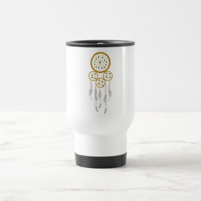 Taza De Viaje Cazador de sueños--Turquesa azul (Centro)