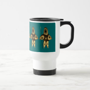 Taza De Viaje Cazador Inuit Fractal