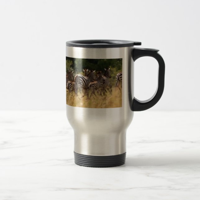 Taza De Viaje Cebras en movimiento: Un viaje de mil millas (Derecha)