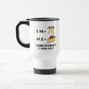 Taza De Viaje Celebra el Día de Pi divertido cita de matemáticas