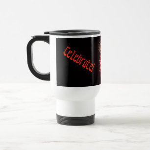 Taza De Viaje ¡Celebren! Fuegos artificiales