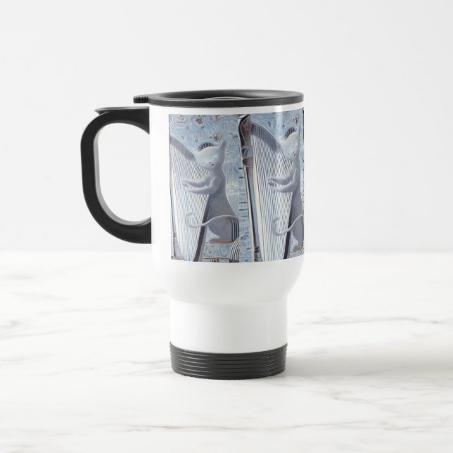 Taza De Viaje Celestial Harp Cat (Izquierda)