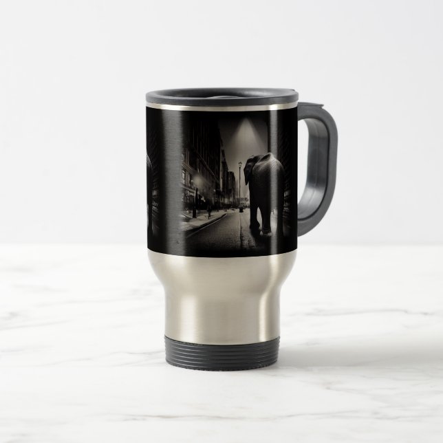 Taza De Viaje Centro de Elephant Travel/Commuter Mug, 15 oz (Anverso derecho)