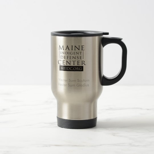 Taza De Viaje Centro indigente de la defensa de Maine