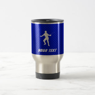 Taza De Viaje Cercado azul