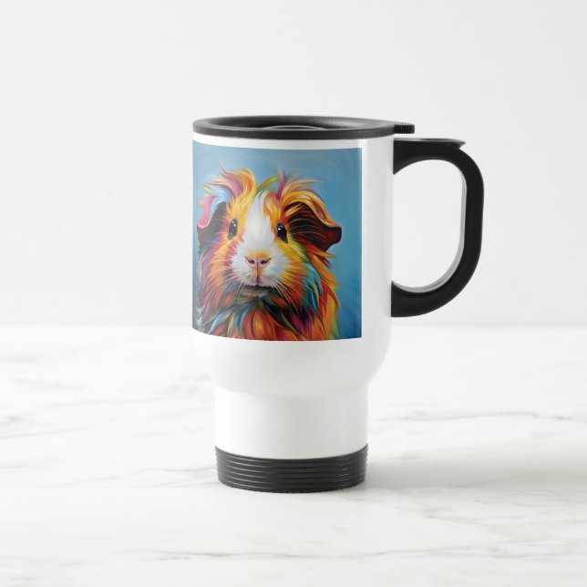 Taza De Viaje Cerdo de Guinea vibrante (Derecha)