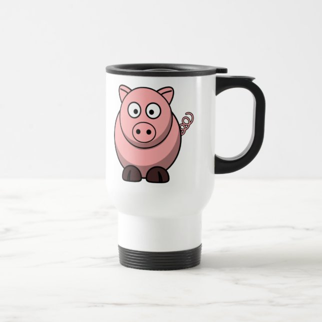 Taza De Viaje Cerdo del dibujo animado (Derecha)