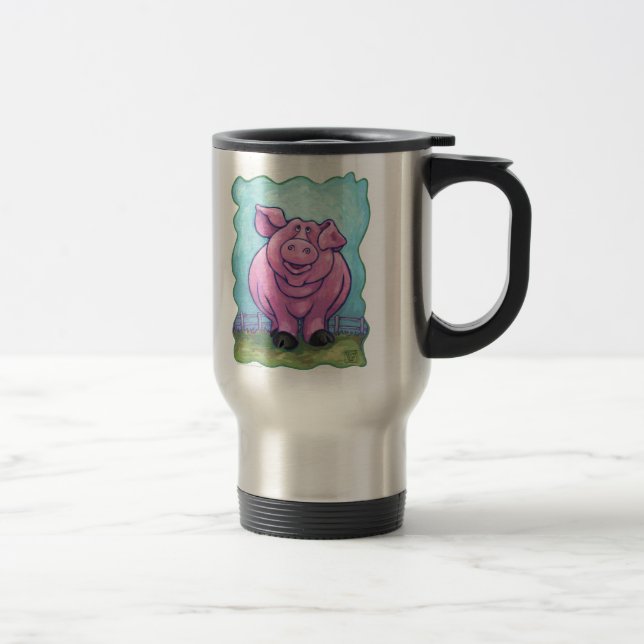 Taza De Viaje Cerdo en camino y el café en marcha (Derecha)