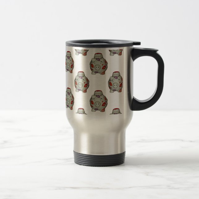 Taza De Viaje Cerdo labial Adorable (Derecha)