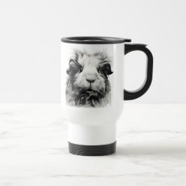 Taza De Viaje Cerdo monocromo de Guinea