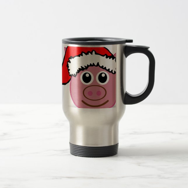 Taza De Viaje cerdo navidad (Derecha)