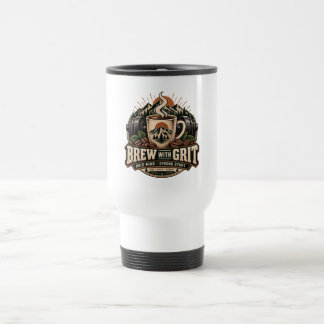 Taza De Viaje Cerveza Con Grit Café Vintage Fuerza Fitness