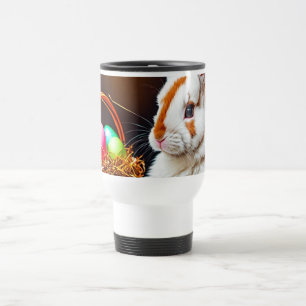 Taza De Viaje Cesta de conejo y huevos de Pascua