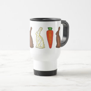 Taza De Viaje Cesta de Pascua Chocolate Conejo Carrot Candy