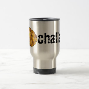 Taza De Viaje Challah Hanukkah Festividad Judía Pan trenzado de 