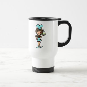 Taza De Viaje Chef de repostería de sexo femenino - camisetas y