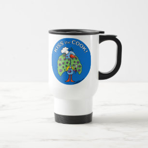 Taza De Viaje ¡Chef Peacock, besa al cocinero!