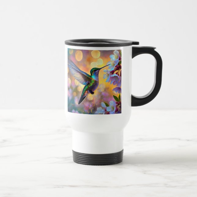 Taza De Viaje Cherry Blossom Fantasy Hummingbird (Derecha)