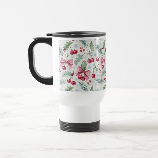 Taza De Viaje Cherry Christmas (Izquierda)