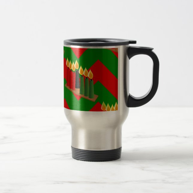 Taza De Viaje chevron kwanzaa (Derecha)