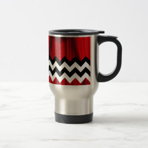 Taza De Viaje chevron negro lodge