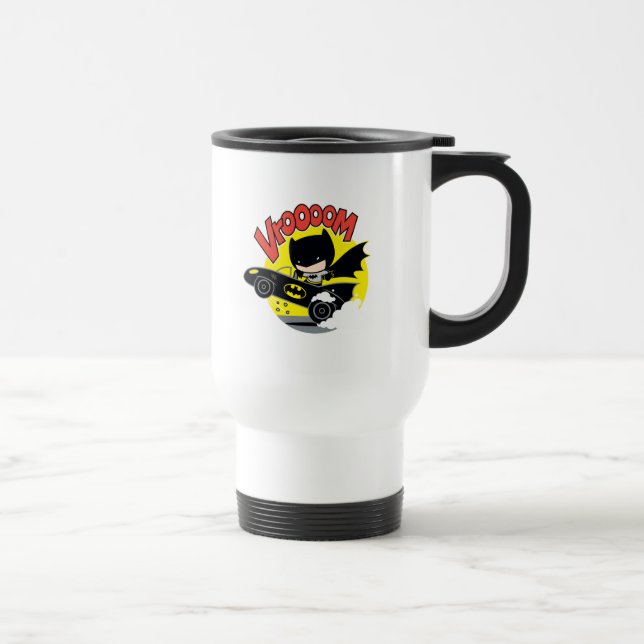 Taza De Viaje Chibi Batman In The Batmobile (Derecha)
