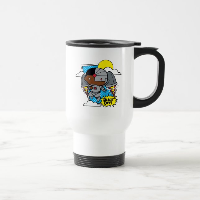 Taza De Viaje ¡Chibi Cyborg Blast! (Derecha)