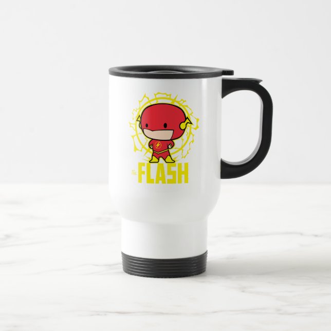 Taza De Viaje Chibi Flash Con Electricidad (Derecha)