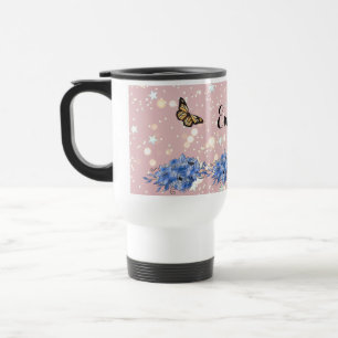 Taza De Viaje chic Floral bouquet in the blooming garden