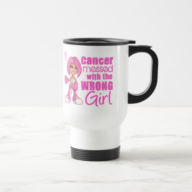 Taza De Viaje Chica 1 del combate del cáncer de pecho (Derecha)