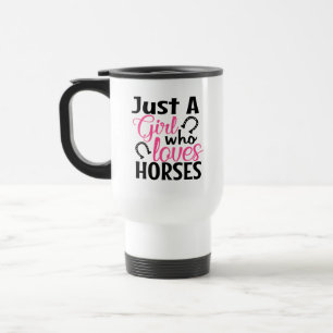 Taza De Viaje Chica Ama Caballos Western Vaquera Lindo Caballo