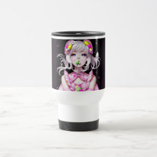 Taza De Viaje Chica Anime de Pascua/Primavera