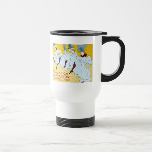 Taza De Viaje Chica de danza amarilla Toulouse Lautrec Poster (Derecha)